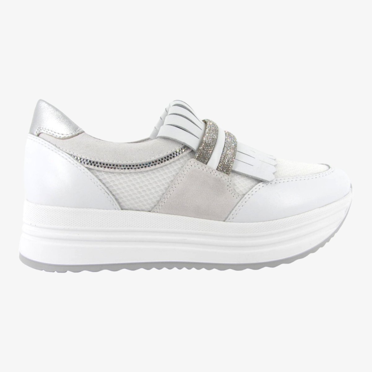 NeroGiardini E409816D - Sneakers Platform da Donna senza Lacci