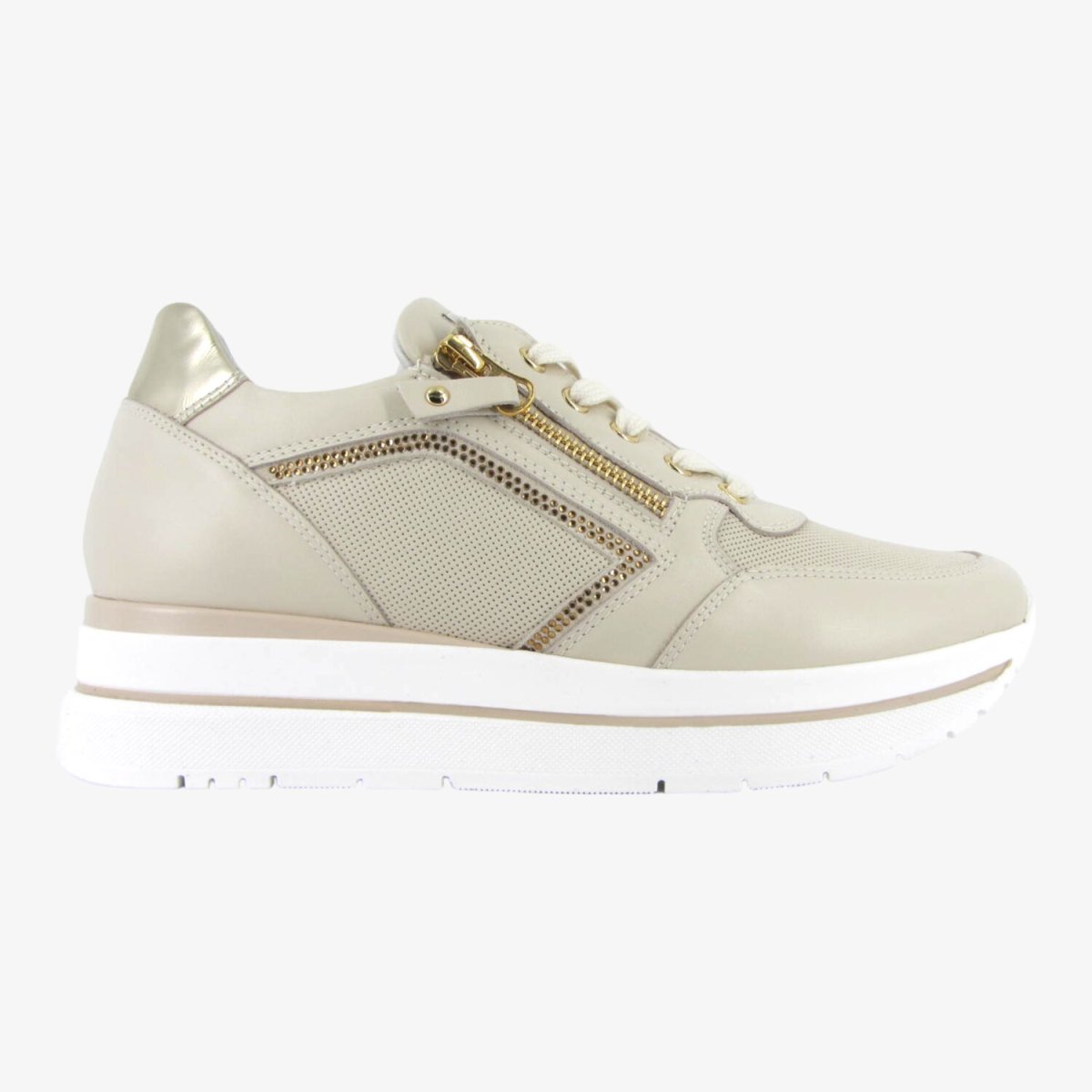 NeroGiardini E409831D - Sneakers Platform da Donna con ZIP