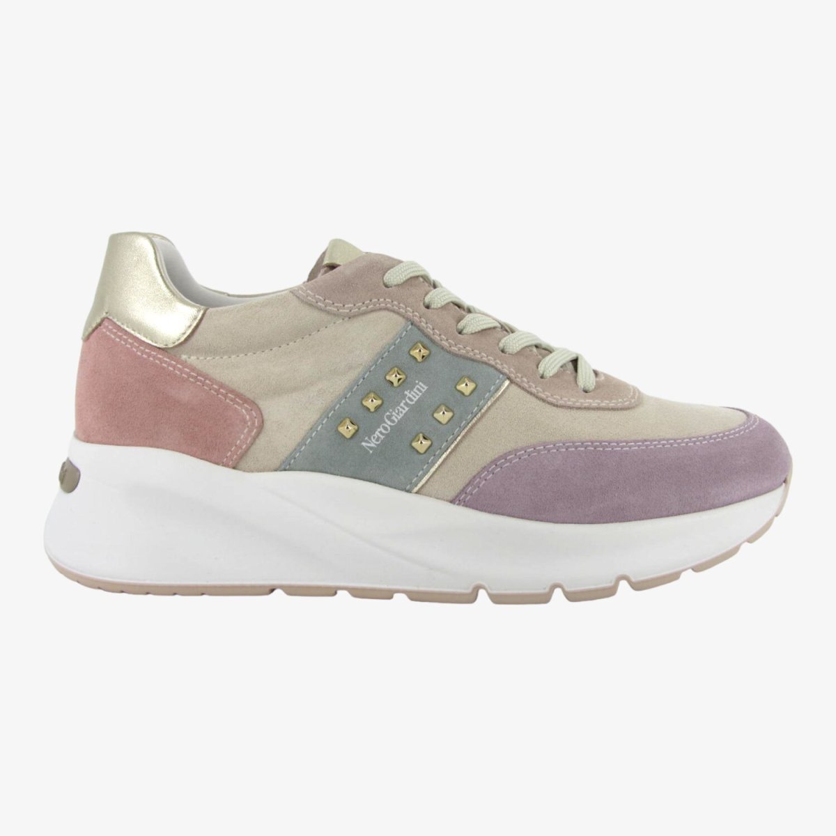 NeroGiardini E409851D - Sneakers Multicolor in Camoscio da Donna
