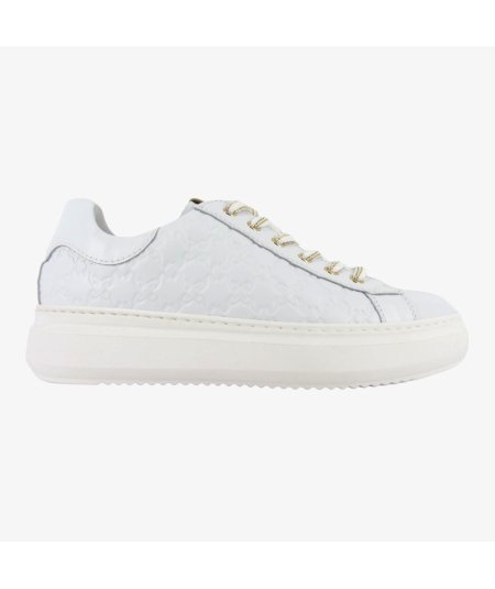 NeroGiardini E409915D - Sneakers da Donna in Pelle Total White