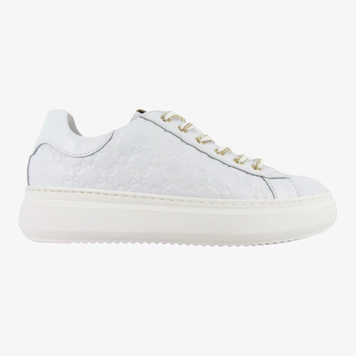 NeroGiardini E409915D - Sneakers da Donna in Pelle Total White