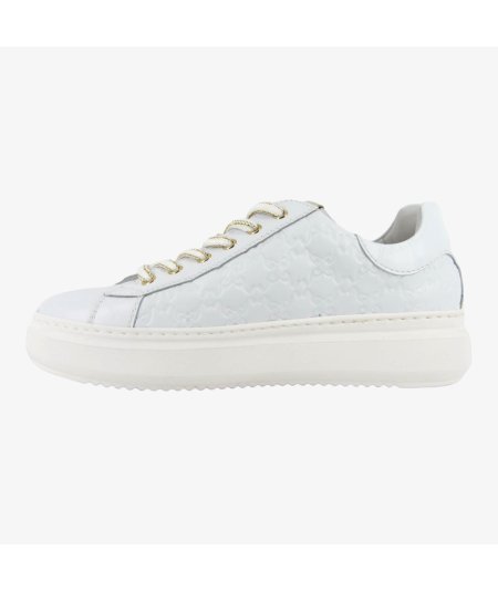 NeroGiardini E409915D - Sneakers da Donna in Pelle Total White