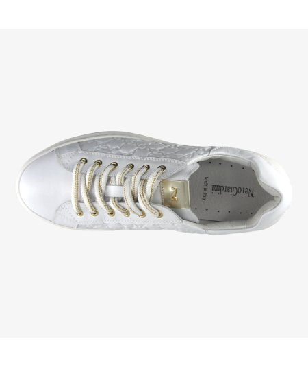 NeroGiardini E409915D - Sneakers da Donna in Pelle Total White