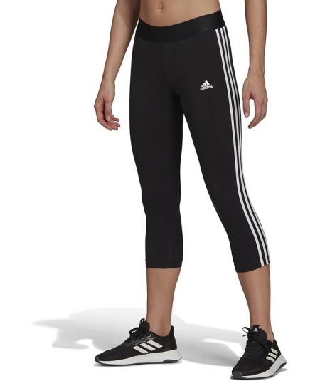 adidas - Essentials 3-Stripes 3/4 Length Leggings Donna