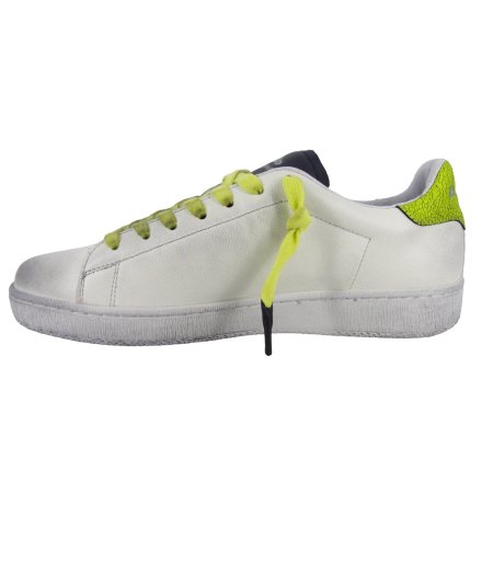 Lotto Autograph Leggenda - Sneakers Casual Uomo in Pelle Bianca Effetto Sporco