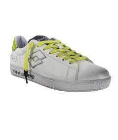 Lotto Autograph Leggenda - Sneakers Casual Uomo in Pelle Bianca Effetto Sporco
