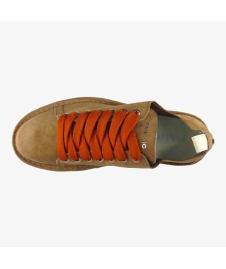 Panchic P01 - Sneakers Casual da Uomo in Camoscio Arancio Bruciato