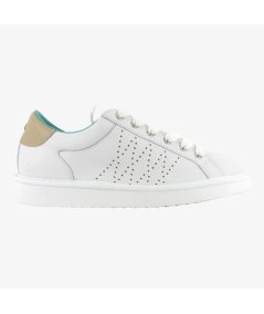 Panchic P01 - Sneaker Casual da Uomo in Pelle Bianca con Dettaglio Neutro