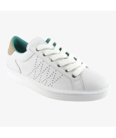Panchic P01 - Sneaker Casual da Uomo in Pelle Bianca con Dettaglio Neutro