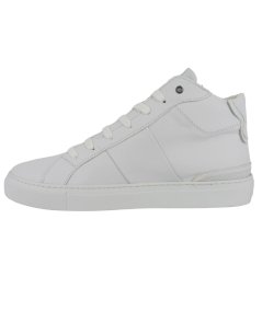 Guess Todi Mid - Sneakers Alte Casual da Uomo in Pelle Sintetica Total White