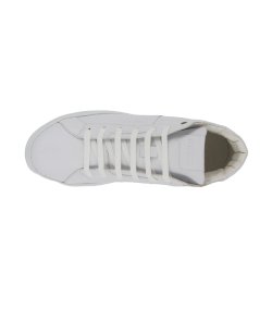 Guess Todi Mid - Sneakers Alte Casual da Uomo in Pelle Sintetica Total White