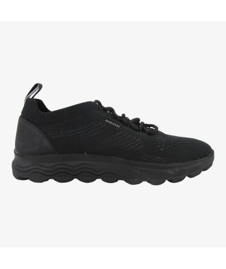 Geox U15BYA Spherica Sneaker Uomo In Tessuto Total Nero