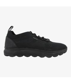 Geox U15BYA Spherica Sneaker Uomo In Tessuto Total Nero