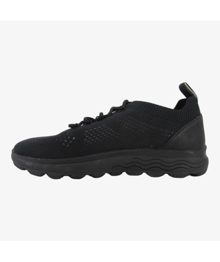 Geox U15BYA Spherica Sneaker Uomo In Tessuto Total Nero