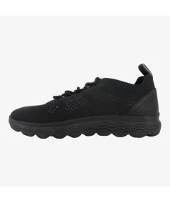 Geox U15BYA Spherica Sneaker Uomo In Tessuto Total Nero