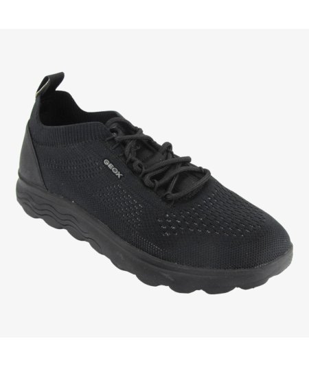 Geox U15BYA Spherica Sneaker Uomo In Tessuto Total Nero