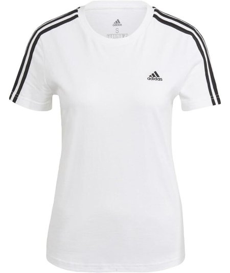 adidas Essentials Slim 3-Stripes T-Shirt Donna