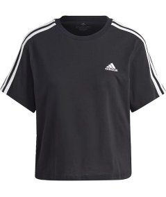 Adidas W 3S CR TOP NERO/BIANCO Maglietta a Maniche Corte Donna