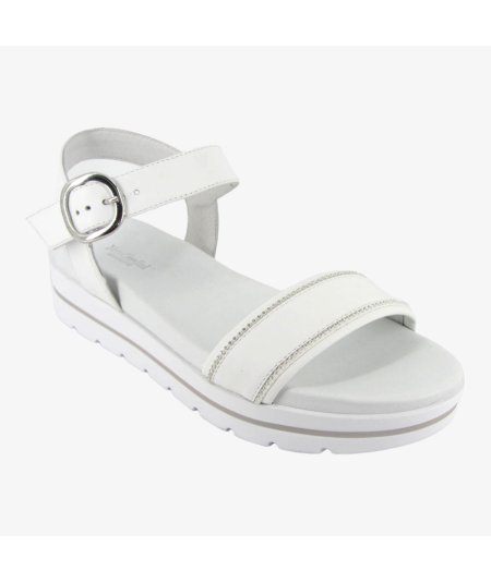 NeroGiardini E307812D  Sandalo Donna in Pelle Con Zeppa