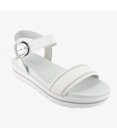 NeroGiardini E307812D  Sandalo Donna in Pelle Con Zeppa