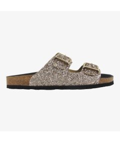 Grunland CB3038-70 Sara Ciabatta Doppia Fibbia Glitterata