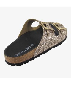 Grunland CB3038-70 Sara Ciabatta Doppia Fibbia Glitterata