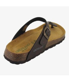 Grunland CC0033-40 Bobo Infradito da uomo in pelle