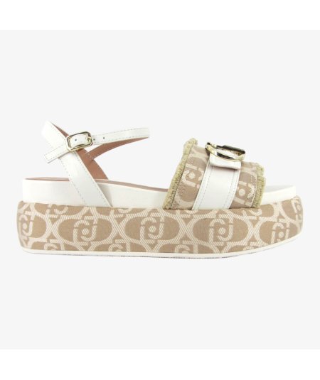 Liu-Jo Sommer - Sandali Paltform da Donna con Logato Beige
