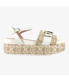 Liu-Jo Sommer - Sandali Paltform da Donna con Logato Beige