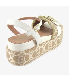 Liu-Jo Sommer - Sandali Paltform da Donna con Logato Beige