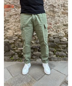 Clark pantalone cargo over fit in cotone Gary-t010