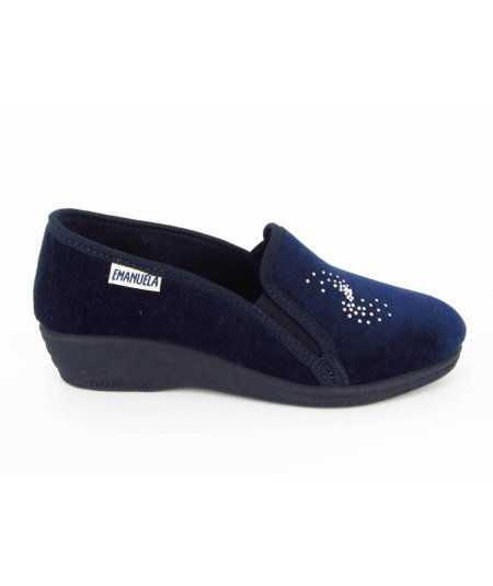 EMANUELA 815 Blu Pantofole Donna
