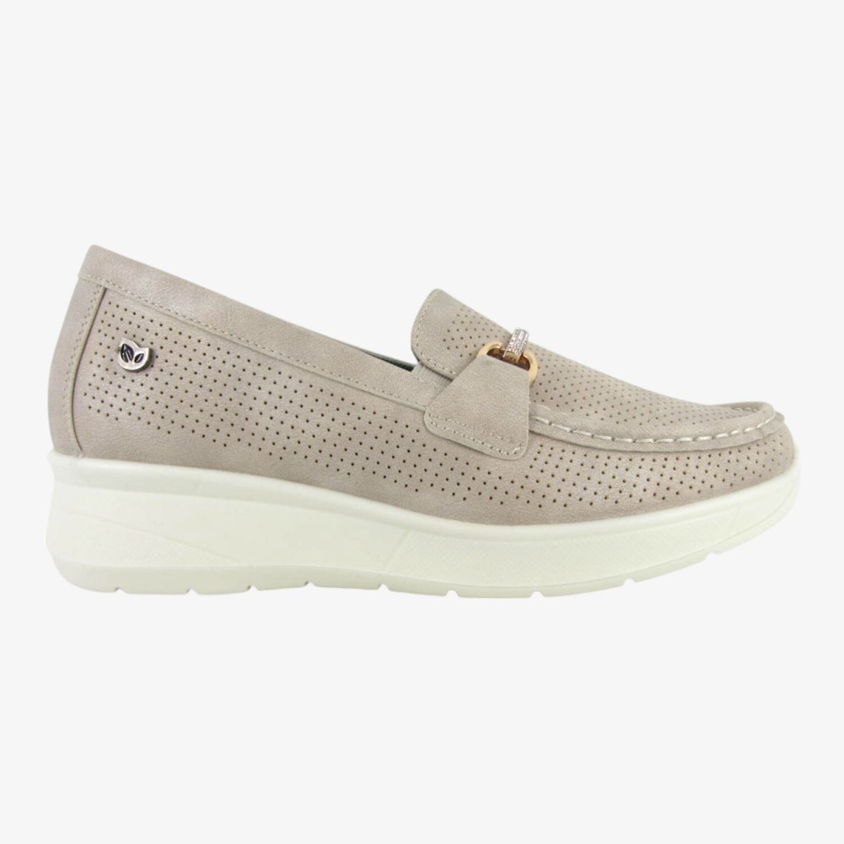 Eco Bio J53225/1 Mocassino/slip On Donna con zeppa