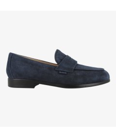 NeroGiardini E500592U - Mocassino da Uomo in Camoscio Blu