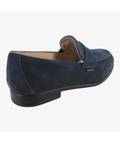 NeroGiardini E500592U - Mocassino da Uomo in Camoscio Blu