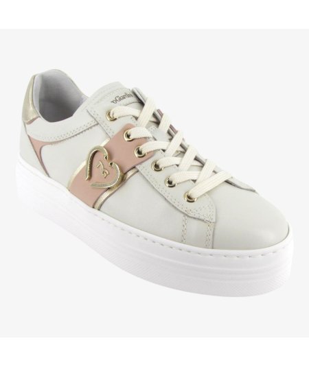 NeroGiardini E513023D - Sneakers Da Donna con Platform Osso