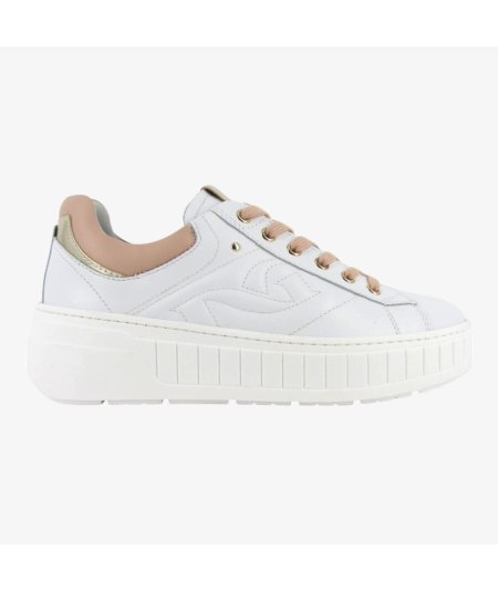 NeroGiardini E513081D - Sneakers da Donna in Pelle Bianca