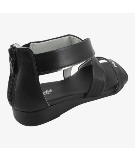 NeroGiardini E513390D - Sandalo da Donna Basso in Pelle Nera