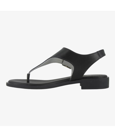 NeroGiardini E513405D - Sandalo Infradito da Donna in Pelle Nera