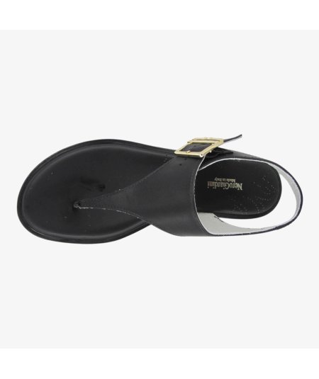 NeroGiardini E513405D - Sandalo Infradito da Donna in Pelle Nera