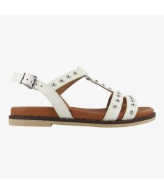 NeroGiardini E513480D - Sandali da Donna in Pelle Osso