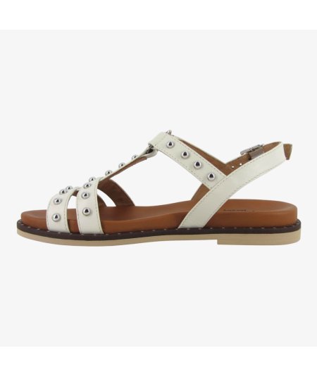 NeroGiardini E513480D - Sandali da Donna in Pelle Osso