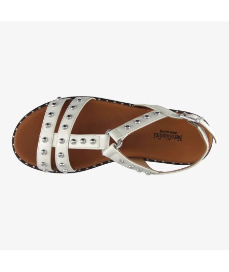 NeroGiardini E513480D - Sandali da Donna in Pelle Osso