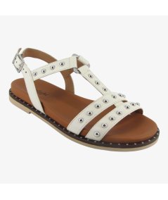 NeroGiardini E513480D - Sandali da Donna in Pelle Osso