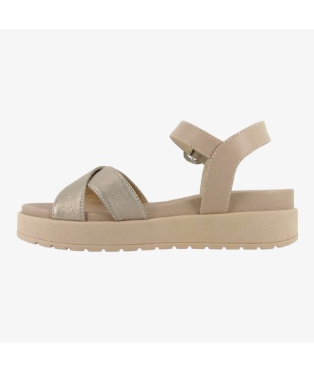 NeroGiardini E513703D - Sandalo da Donna con Cintino in Pelle Satu