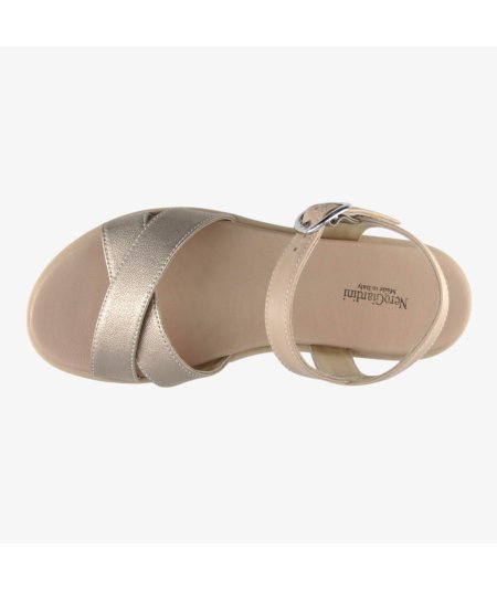 NeroGiardini E513703D - Sandalo da Donna con Cintino in Pelle Satu