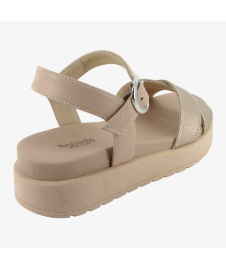 NeroGiardini E513703D - Sandalo da Donna con Cintino in Pelle Satu