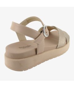 NeroGiardini E513703D - Sandalo da Donna con Cintino in Pelle Satu