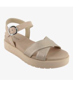 NeroGiardini E513703D - Sandalo da Donna con Cintino in Pelle Satu
