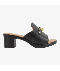 Valleverde 55450 - Ciabatta da Donna con Tacco Largo con Catena